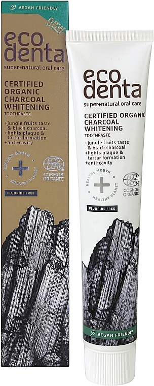Organic Black Whitening Toothpaste - Ecodenta Certified Cosmos Organic Black Whitening Toothpaste — photo N1