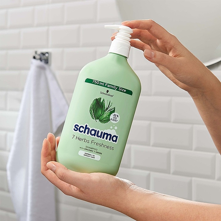Hair Shampoo "7 Herbs" - Schwarzkopf Schauma Shampoo — photo N4