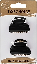 Fragrances, Perfumes, Cosmetics Claw Clip, 28427, 2 pcs., black - Top Choice Hair Claw