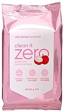 Fragrances, Perfumes, Cosmetics Face Cleansing Wipes, 30pcs - Banila Co Clean It Zero Lychee Vita Cleansing Tissue Pink