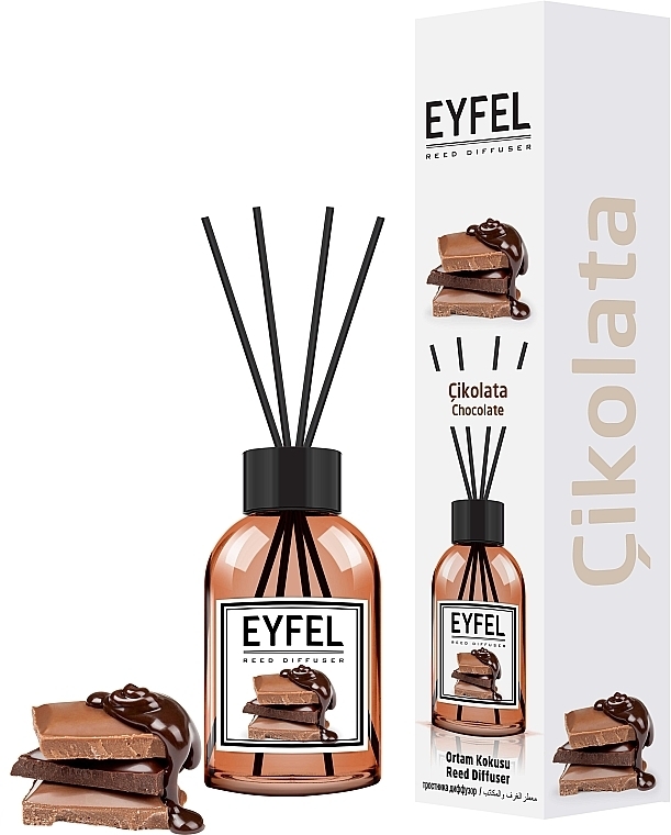 Reed Diffuser "Chocolate" - Eyfel Perfume Reed Diffuser Chocolate — photo N1