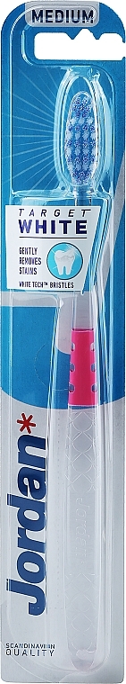 Medium Toothbrush, pink with scales - Jordan Target White — photo N1