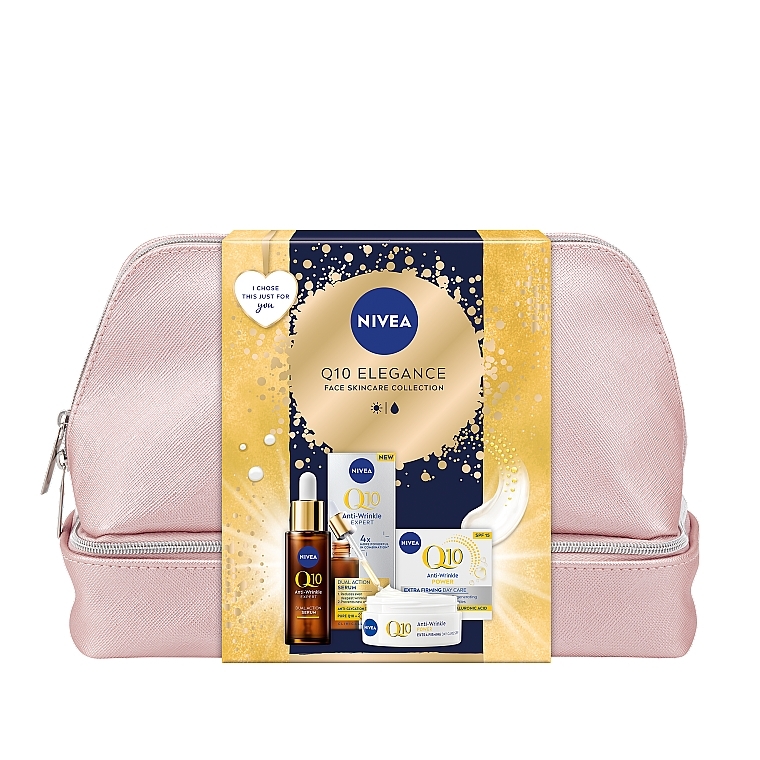 セット - NIVEA Q10 Elegance (day/cr/50ml + f/ser/30ml + bag) — photo N1