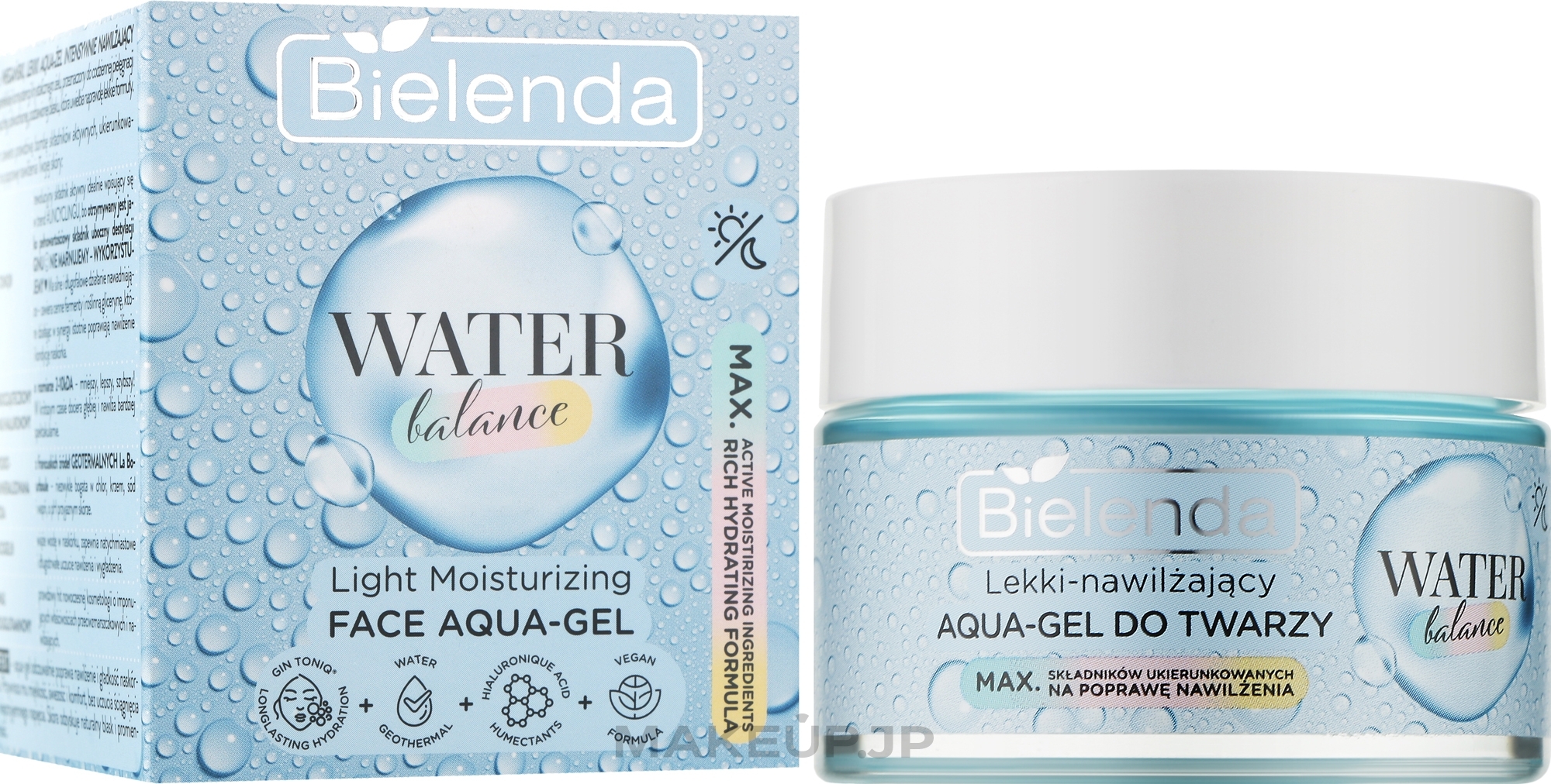 Light Moisturizing Face Aqua Gel - Bielenda Water Balance Aqua-Gel — photo 50 ml