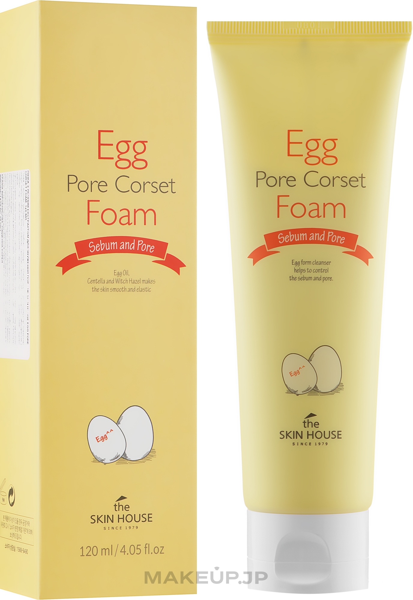 Egg Extract Cleansing Face Foam - The Skin House Egg Pore Corset Foam Cleaner — photo 120 ml
