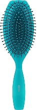 11-Row Massage Hair Brush, turquoise - Titania — photo N1