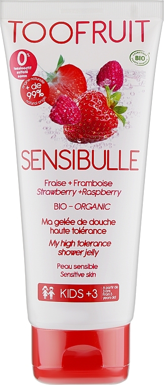 Raspberry Strawberry Sensitive Shower Gel - TOOFRUIT  — photo N1