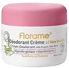 Fragrances, Perfumes, Cosmetics Aloe Vera Cream Deodorant - Florame Cream Deodorant with Organic Aloe Vera