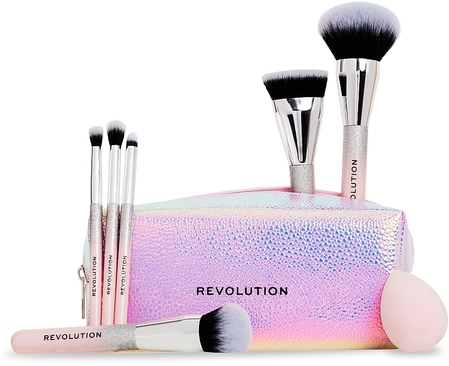 セット、8品 - Makeup Revolution Glam Up Brush Gift Set — photo N1