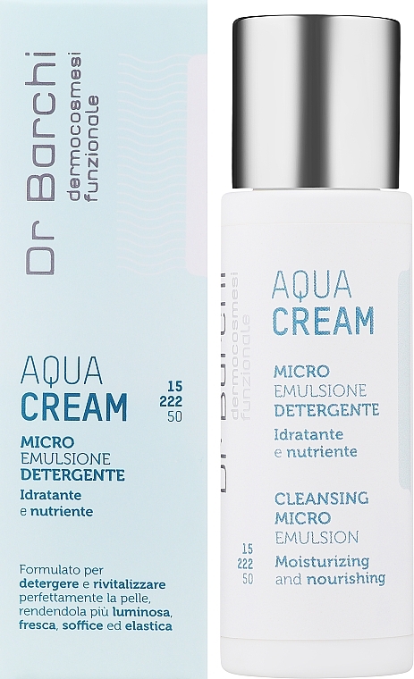 Face, Neck & Decollete Cleansing Microemulsion - Dr Barchi Aqua Cream Cleansing Microemulsion — photo N3