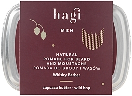 Fragrances, Perfumes, Cosmetics Beard Pomade - Hagi Men Whiskey Barber Pomade
