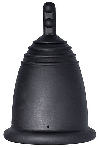 Menstrual Cup with Stem, size S, black - MeLuna Classic Menstrual Cup Stem — photo N1