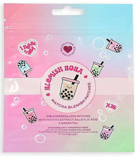 Anti-Acne Patches - I Heart Revolution Bubble Tea Salicylic Blemish Boba Patches — photo N1