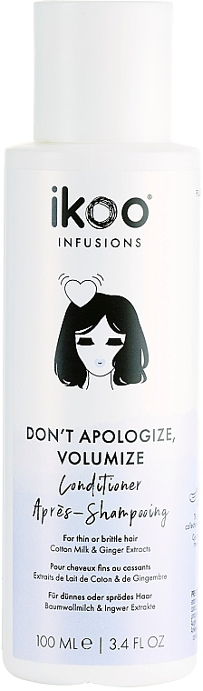 Volumizing Conditioner - Ikoo Infusions Don’t Apologize, Volumize Conditioner — photo N2