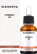 Vitamin C 2% Face Serum - Bioearth Elementa Vitamin C 2% — photo N3