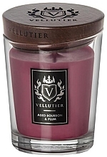 Aged Bourbon & Plum Scented Candle - Vellutier Aged Bourbon & Plum — photo N2