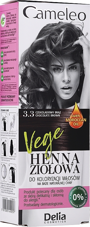 Henna-Based Herbal Hair Color - Delia Cameleo — photo N2