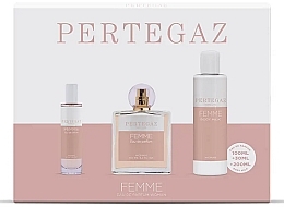 Saphir Parfums Pertegaz Femme - Set (edt/100ml + edt/30ml + sh/gel/200ml) — photo N1