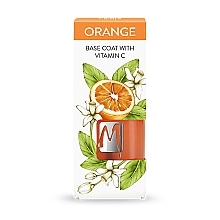 Fragrances, Perfumes, Cosmetics Orange Base Coat - Moyra Nail Care Base Coat Orange