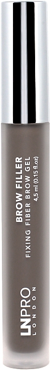 Brow Mascara - LN Pro Brow Filler Fixing Fiber Brow Gel — photo N1