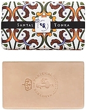 Fragrances, Perfumes, Cosmetics Sandalwood & Tonka Beans Soap - Castelbel Portuguese Tiles Santal & Tonka Soap