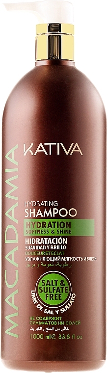 Moisturizing Shampoo for Normal & Damaged Hair - Kativa Macadamia Hydrating Shampoo — photo N5