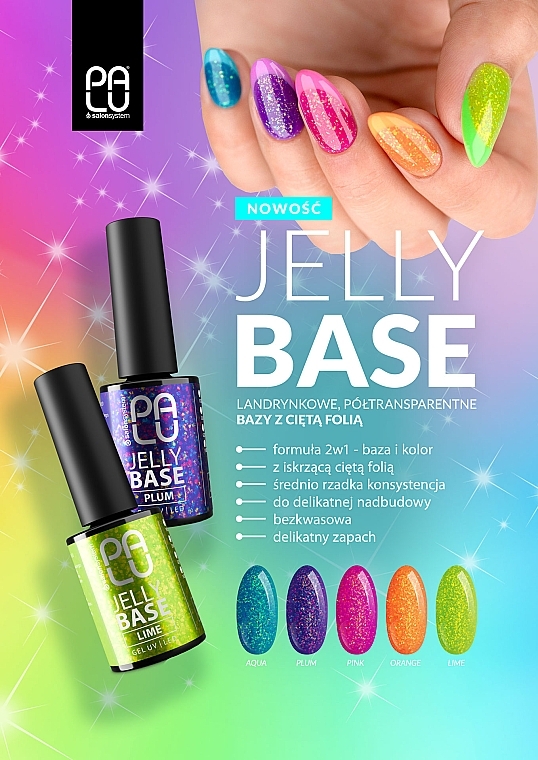 Gel Polish Base Coat - Palu Jelly Base Gel UV/Led — photo N3