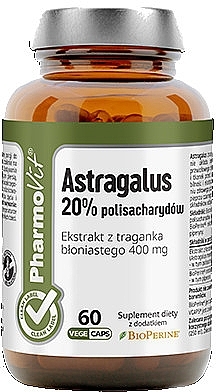 Astragalus 20% Dietary Supplement - Pharmovit Clean Label Astragalus 20% — photo N1