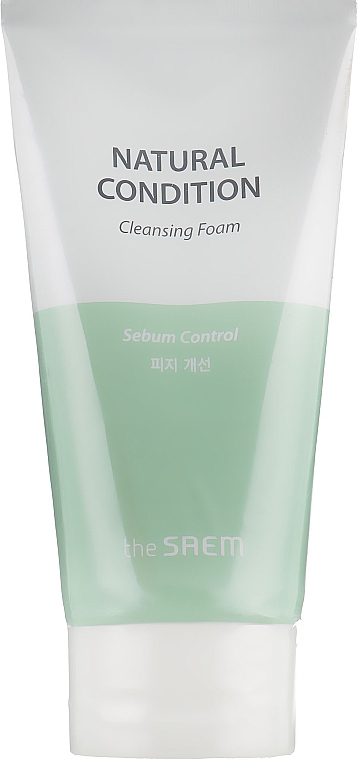 Sebum Control Cleansing Foam - The Saem Natural Condition Cleansing Foam Sebum Controlling — photo N1