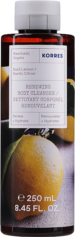 Basil & Lemon Shower Gel - Korres Basil Lemon Renewing Body Cleanser — photo N1