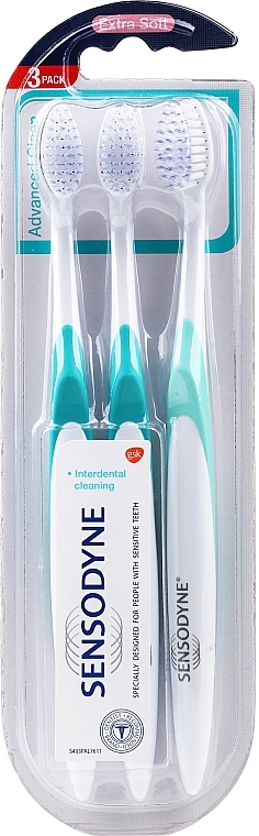 Toothbrush Set, extra soft - Sensodyne Advanced Clean Extra Soft Toothbrush — photo N2