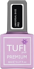 Fragrances, Perfumes, Cosmetics Base Coat, 15 ml - Tufi Profi Premium Universal Base Pro