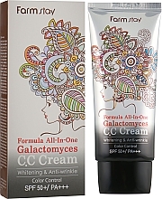Fragrances, Perfumes, Cosmetics Multifunctional CC Cream - FarmStay Formula All-In-One Galactomyces C.C Cream SPF50/PA+++