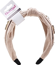 Fragrances, Perfumes, Cosmetics Hair Hoop, FA-5661, beige with stones - Donegal