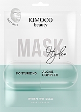 Algae Complex Moisturizing Face Sheet Mask  - Kimoco Beauty Hydro Moisturizing Algae Complex Mask — photo N1