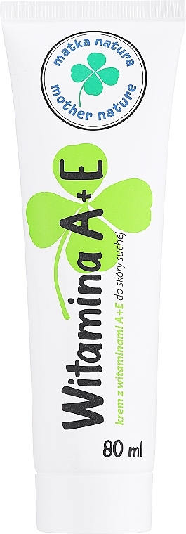 Vitamins A & E Cream for Dry Skin - Mother Nature Vitamin A+E — photo N1