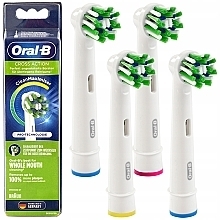 Fragrances, Perfumes, Cosmetics Electric Toothbrush Heads, 4 pcs - Oral-B Cross Action EB50