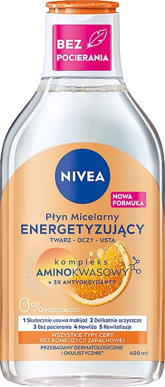 Micellar Water for Sensitive Skin - Nivea Energy Vitamin C + Vitamin B3 + Cranberry — photo N1