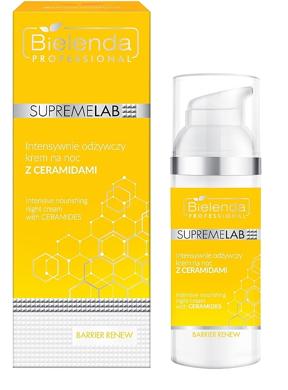 Intensive Nourishing Night Cream with Ceramides - Bielenda Professional SupremeLab Barrier Renew (sample) — photo N1