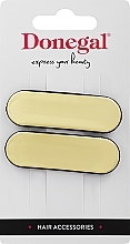 Fragrances, Perfumes, Cosmetics Hair Clips, 2 pcs, gold 2 - Donegal FA-5624