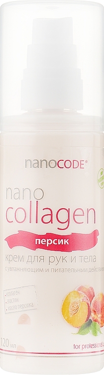 Peach Hand & Body Cream - NanoCode NanoCollagen — photo N1