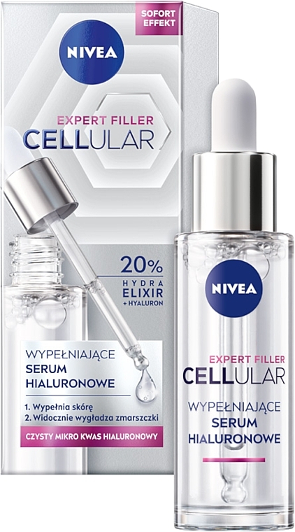 Face Serum Booster with Hyaluronic Acid - Nivea Expert Filler Cellular Hyaluronic Acid Booster Face Serum — photo N1