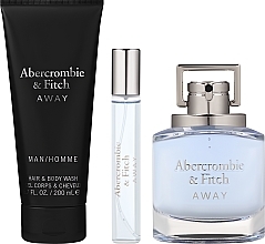 Fragrances, Perfumes, Cosmetics Abercrombie & Fitch Away Man - Set (edt/100ml + edt/15ml + h&b wash/200ml)