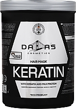 Hair Cream Mask with Keratin & Milk Protein Extract - Dalas Cosmetics Keratin Mask — photo N3