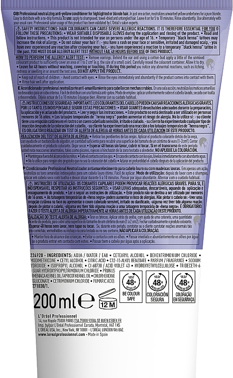 Conditioner - L'Oreal Professionnel Serie Expert Blondifier Cool Conditioner — photo N5