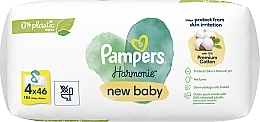 Baby Wet Wipes, 4x46 pcs - Pampers New Baby Harmonie Body Wipes — photo N17
