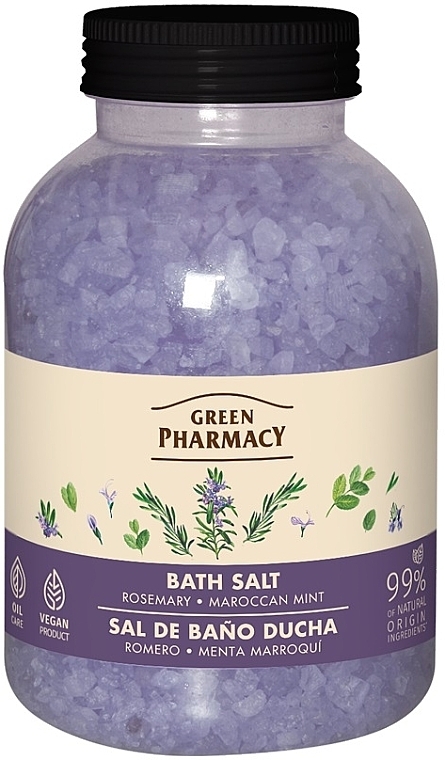 Rosemary & Moroccan Mint Bath Salt - Green Pharmacy — photo N2