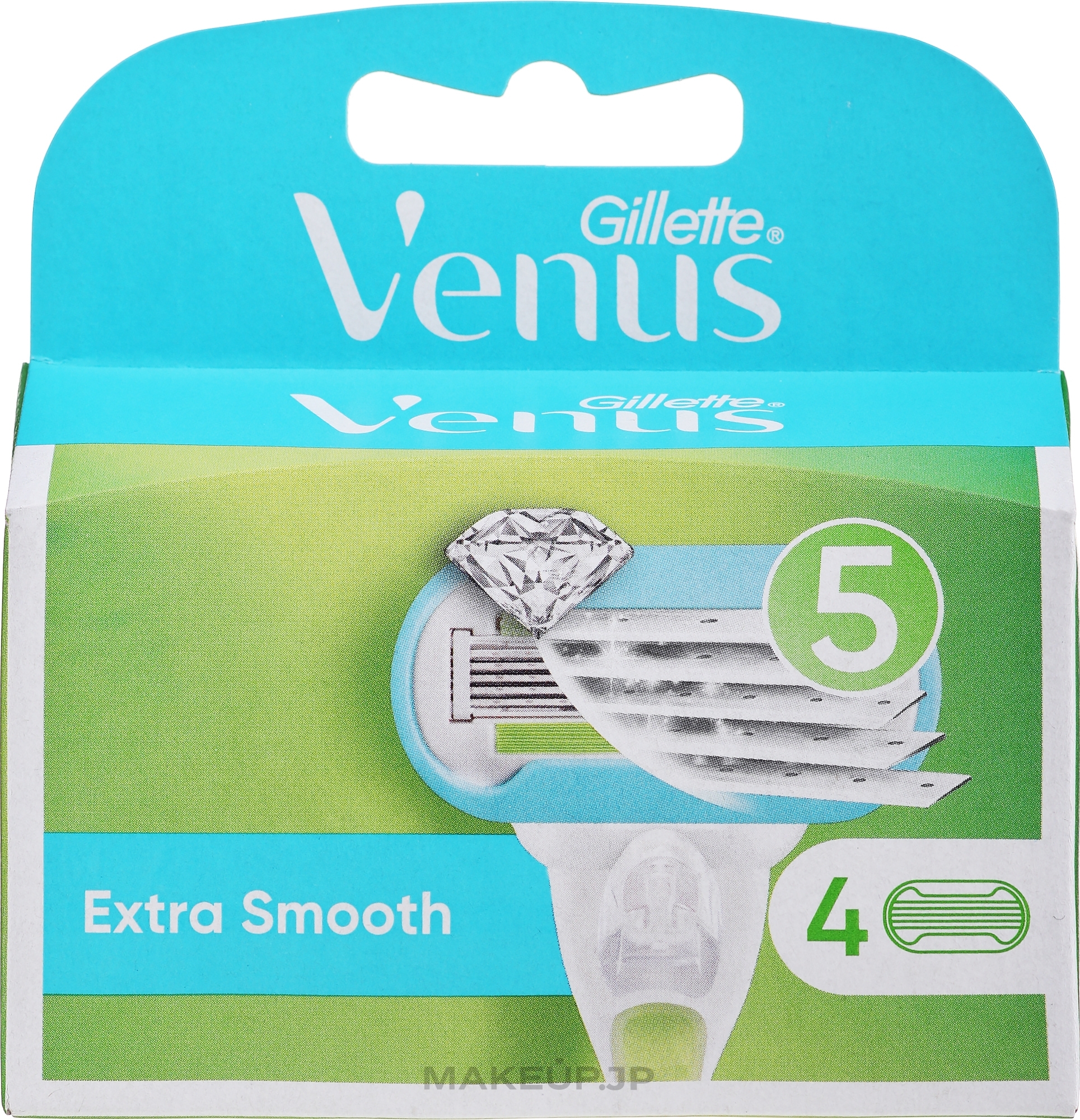 Shaving Razor Refills, 4 pcs. - Gillette Venus Extra Smooth — photo 4 szt.