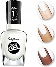 Nail Set - Sally Hansen Miracle Gel Duo 900 (n/polish/14.7ml + top/14.7ml) (470) — photo N3