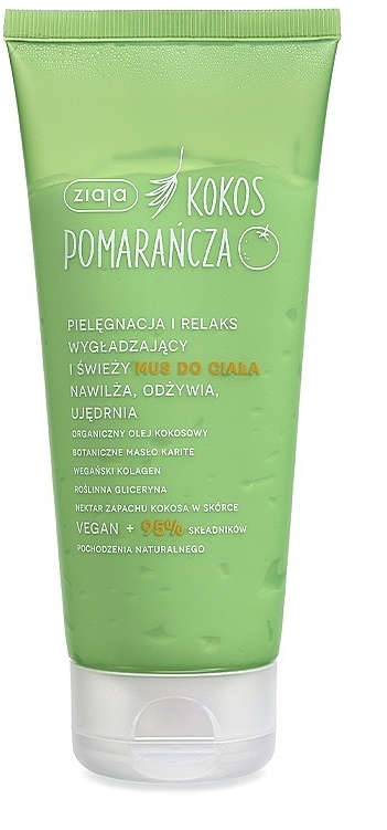 Smoothing & Freshening Mousse - Ziaja Kokos Pomarancza — photo N1